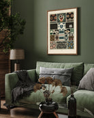 Japanese pattern by Albert Racine 3 : 4 Vertical New Premium Wall Art Canvas by MeriDeewar