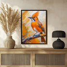 Jay Bird Abstract Art Painting - Vibrant Wall Decor for Home 3 : 4 Vertical New Premium Wall Art Canvas by MeriDeewar