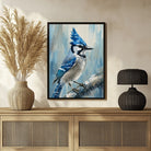 Jay Bird Abstract Art - Unique Canvas for Creative Interiors 3 : 4 Vertical New Premium Wall Art Canvas by MeriDeewar