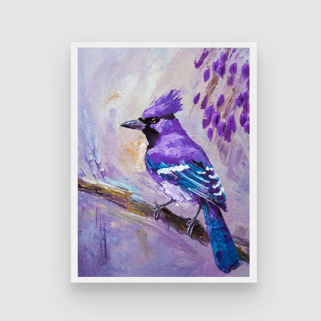 Jay Bird Abstract Art – Unique Home Decor by MeriDeewar.com 3 : 4 Vertical New Premium Wall Art Canvas by MeriDeewar
