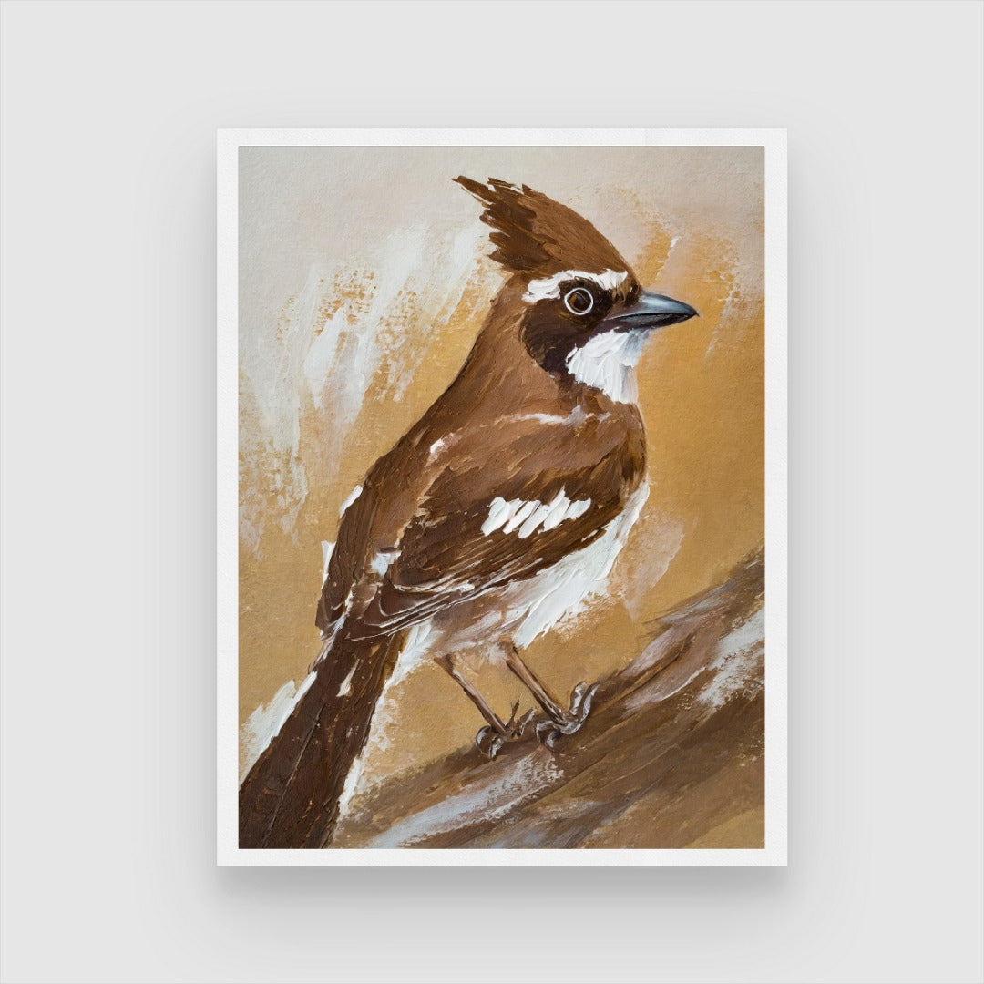 Jay Bird Abstract Masterpiece - Perfect Wall Art on MeriDeewar 3 : 4 Vertical New Premium Wall Art Canvas by MeriDeewar