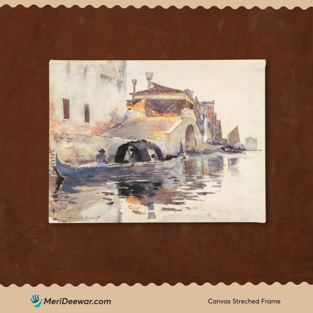 John Singer Sargent Watercolor Reproductions 3 : 4 Horizontal New Premium Wall Art Canvas by MeriDeewar