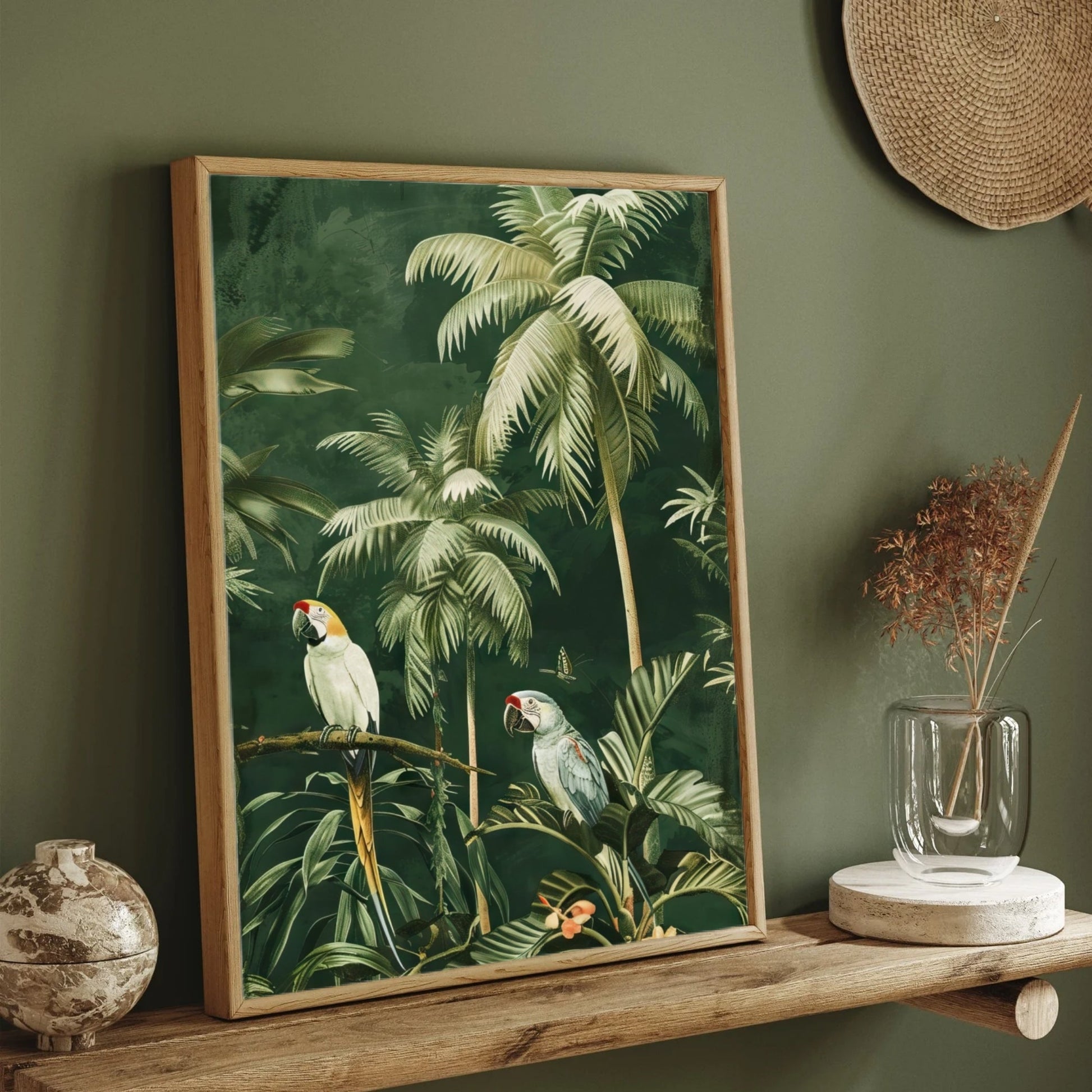 Jungle Serenade wall art 2 : 3 Vertical Premium Wall Art Canvas by MeriDeewar