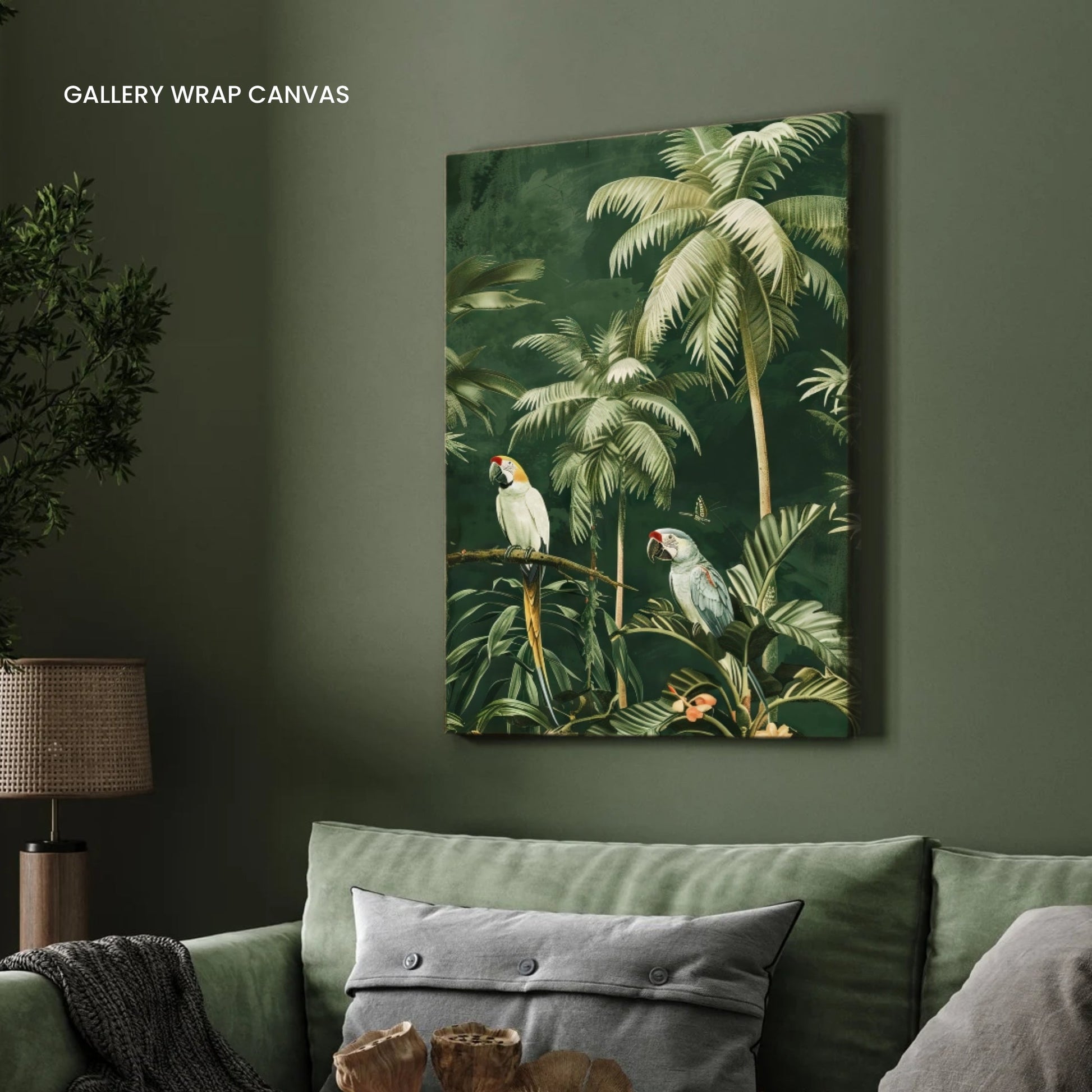 Jungle Serenade wall art 2 : 3 Vertical Premium Wall Art Canvas by MeriDeewar