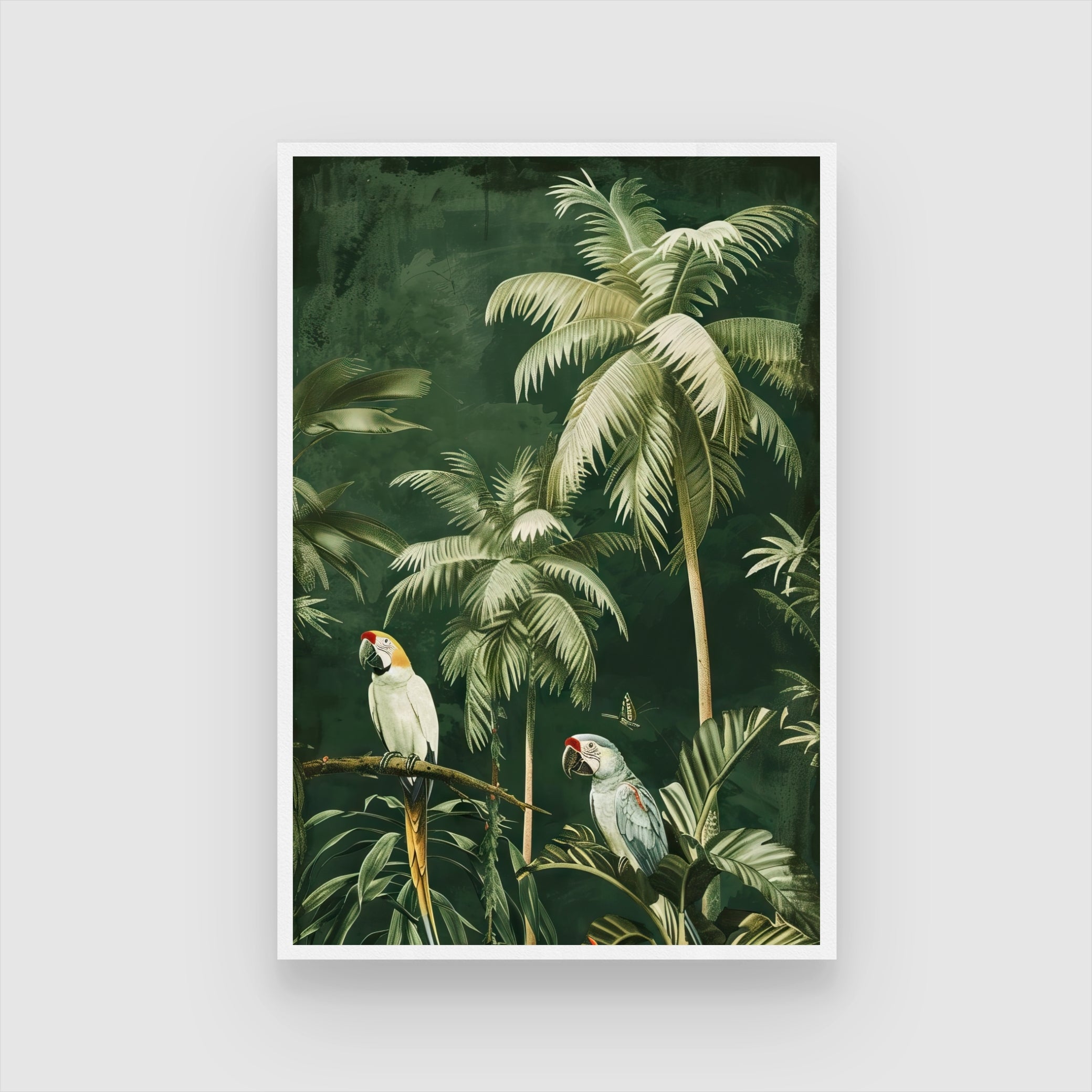 Jungle Serenade wall art 2 : 3 Vertical Premium Wall Art Canvas by MeriDeewar
