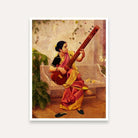 Kadambari by Raja Ravi Varma | Indian Classical Painting for Living Room | Wall Art Print 3 : 4 Vertical Premium Wall Art Canvas by MeriDeewar
