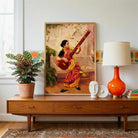 Kadambari by Raja Ravi Varma | Indian Classical Painting for Living Room | Wall Art Print 3 : 4 Vertical Premium Wall Art Canvas by MeriDeewar