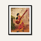 Kadambari Painting by Raja Ravi Varma | Classic Indian Literature Wall Art by MeriDeewar 4 X 5.5 Vertical Premium Wall Art Canvas by MeriDeewar