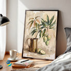 Kairi Branch | Raw Mango Still Life Wall Art 3 : 4 Vertical Premium Wall Art Canvas by MeriDeewar