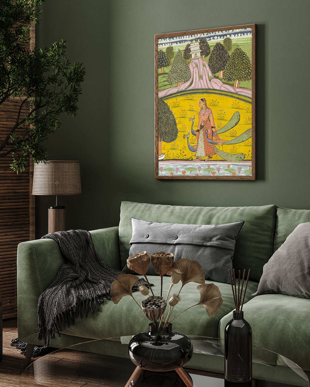 Kakubha Ragini Painting 2 : 3 Vertical Premium Wall Art Canvas by MeriDeewar