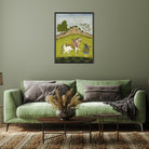 Kalki with his white horse Devadatta Painting 3 : 4 Vertical New Premium Wall Art Canvas by MeriDeewar