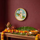 Kamal Kunj Gaumata | Hand-Painted Pichwai Cow & Lotus Wall Art Curate Premium Wall Art Canvas by MeriDeewar