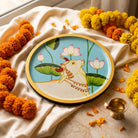 Kamal Kunj Gaumata | Hand-Painted Pichwai Cow & Lotus Wall Art Curate Premium Wall Art Canvas by MeriDeewar