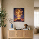 Kanakadhara |Sacred Sri Yantra & Stotram  Vertical Canvas Curate Premium Wall Art Canvas by MeriDeewar