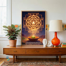 Kanakadhara Yantra | Yantra Wall Art 3 : 4 Vertical Premium Wall Art Canvas by MeriDeewar