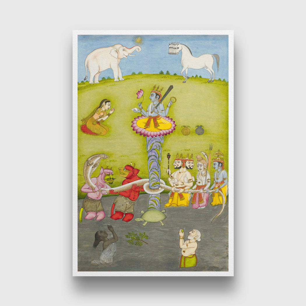 Karnen van de oceaan Painting 2 : 3 Vertical Premium Wall Art Canvas by MeriDeewar