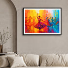 Kathak Dance Painting – Vibrant Indian Classical Art | MeriDeewar 2 : 3 Horizontal Premium Wall Art Canvas by MeriDeewar