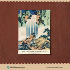 Katsushika Hokusai Yoro Waterfall Poster 3 : 4 Vertical New Premium Wall Art Canvas by MeriDeewar