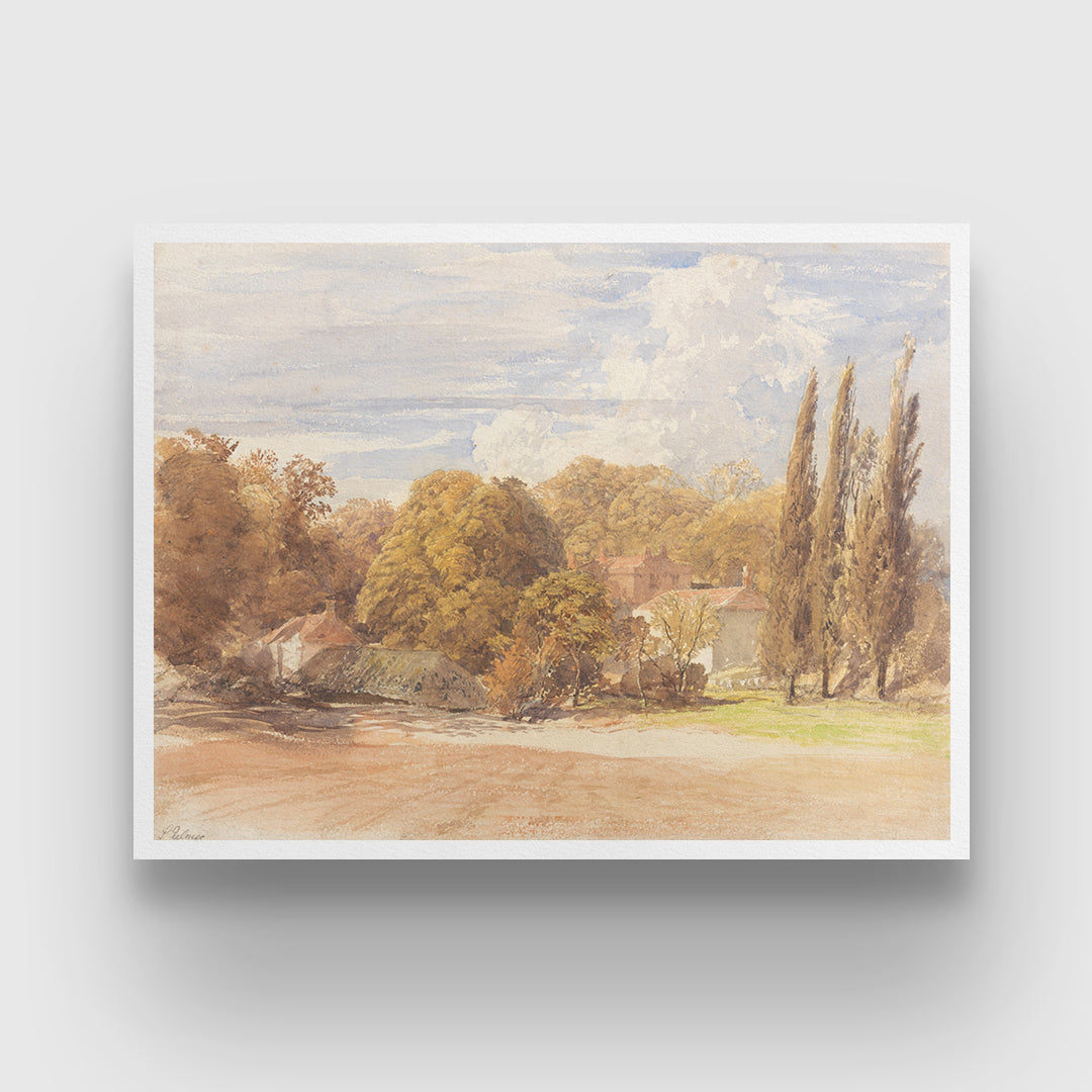 Kensington Gardens Painting 3 : 4 Horizontal New Premium Wall Art Canvas by MeriDeewar