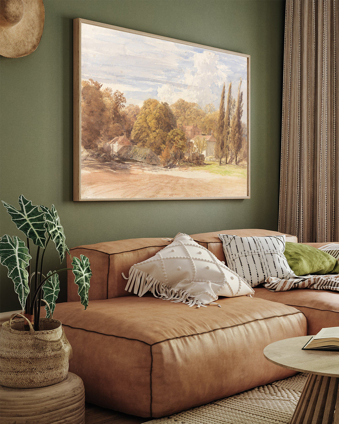 Kensington Gardens Painting 3 : 4 Horizontal New Premium Wall Art Canvas by MeriDeewar