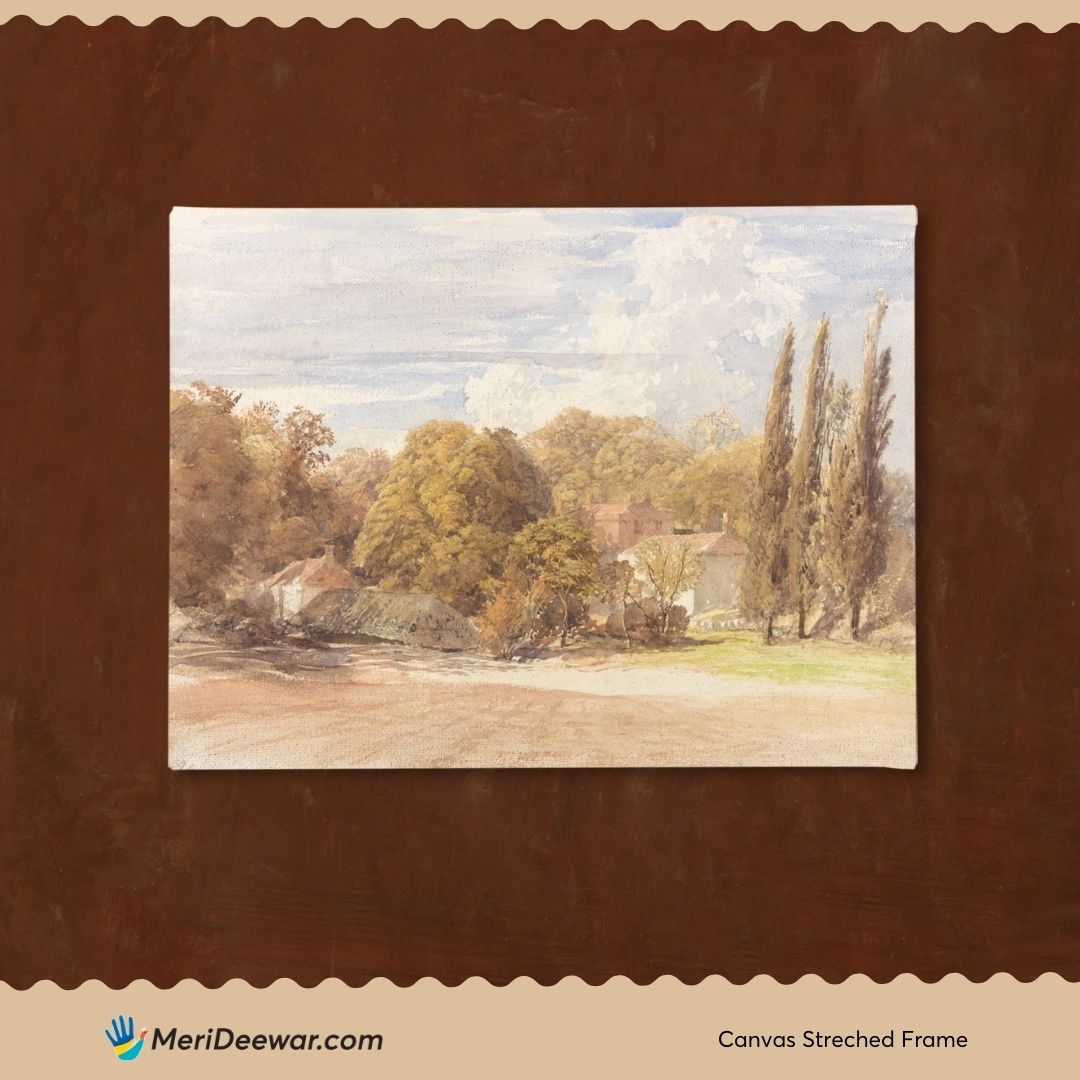 Kensington Gardens Painting 3 : 4 Horizontal New Premium Wall Art Canvas by MeriDeewar