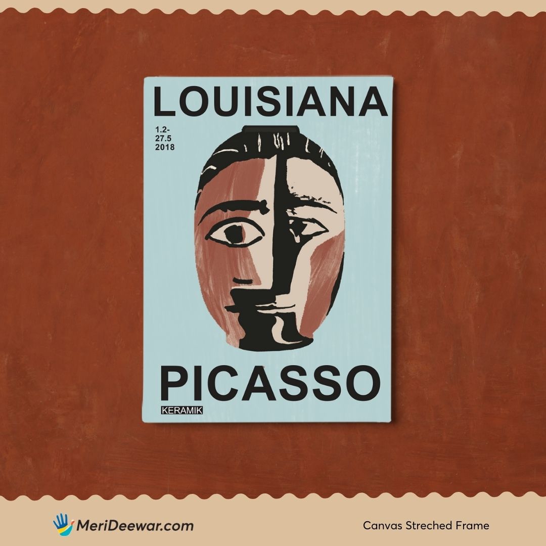 Keramik Poster by Pablo Picasso 3 : 4 Vertical New Premium Wall Art Canvas by MeriDeewar