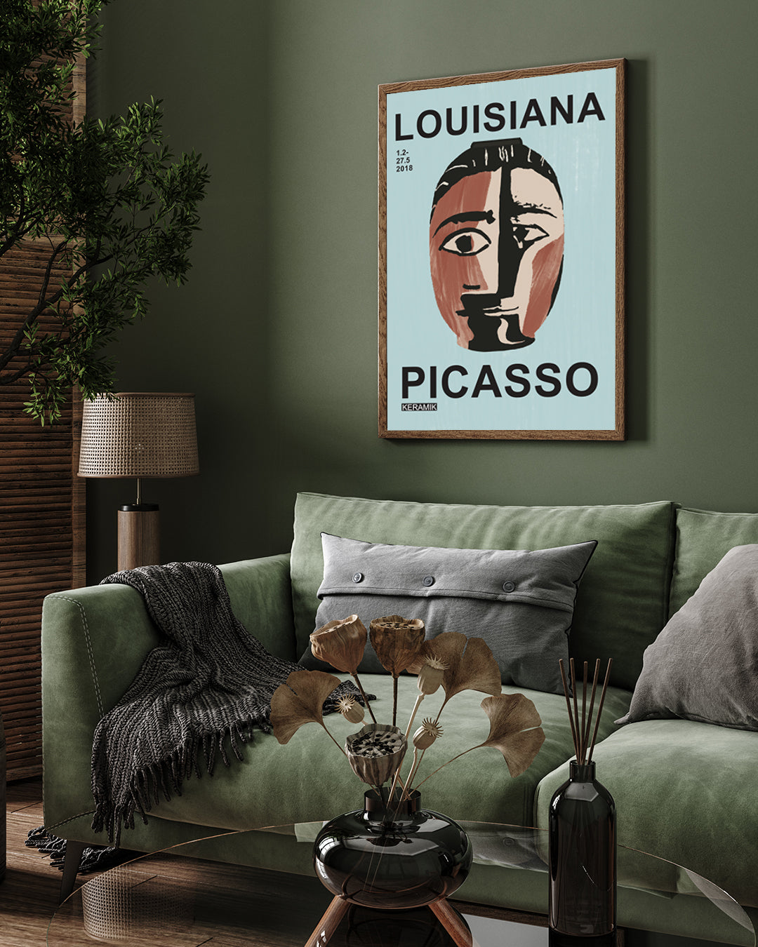 Keramik Poster by Pablo Picasso 3 : 4 Vertical New Premium Wall Art Canvas by MeriDeewar