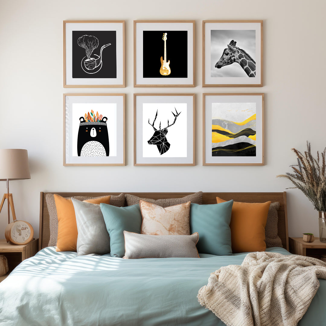 Kids Wall Art Set Of 6 Walls Premium Wall Art Canvas by MeriDeewar