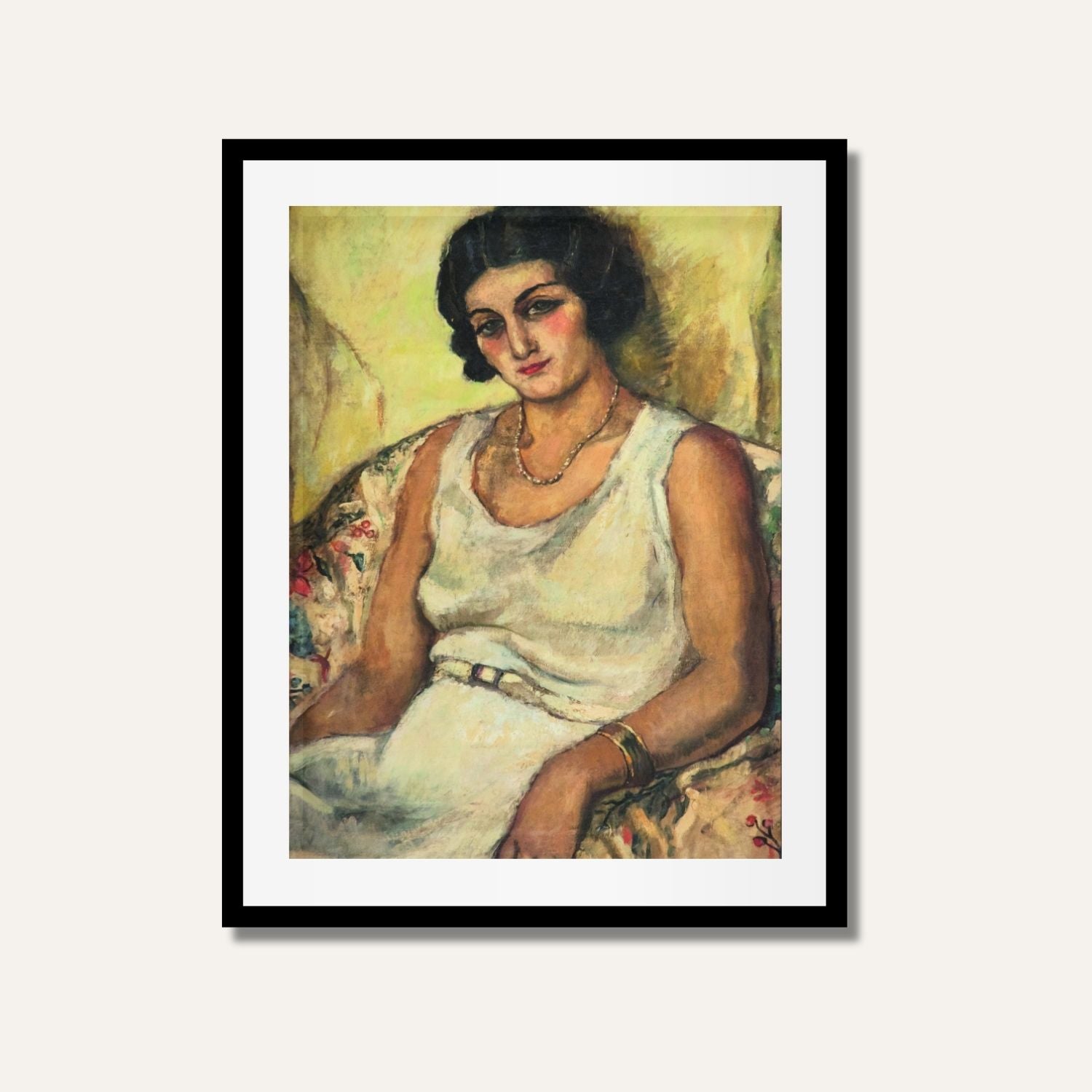 Klara Szepessy by Amrita Sher-Gil Painting | Premium Art Print | Meri Deewar 2 : 3 Vertical Premium Wall Art Canvas by MeriDeewar