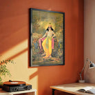 Krishna Painting for Living Room | Shree Shyamsundar by Raja Ravi Varma | Spiritual Wall Art 3 : 4 Vertical Premium Wall Art Canvas by MeriDeewar
