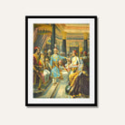 Krishna Shishtai – Krishna as an Envoy Painting | Mahabharata Art | MeriDeewar.com 3 : 4.2 Vertical Premium Wall Art Canvas by MeriDeewar