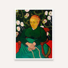 La Berceuse by Van Gogh | Floral Portrait Painting for Living Room | Giclée Fine Art Print 3 : 4 Vertical Premium Wall Art Canvas by MeriDeewar