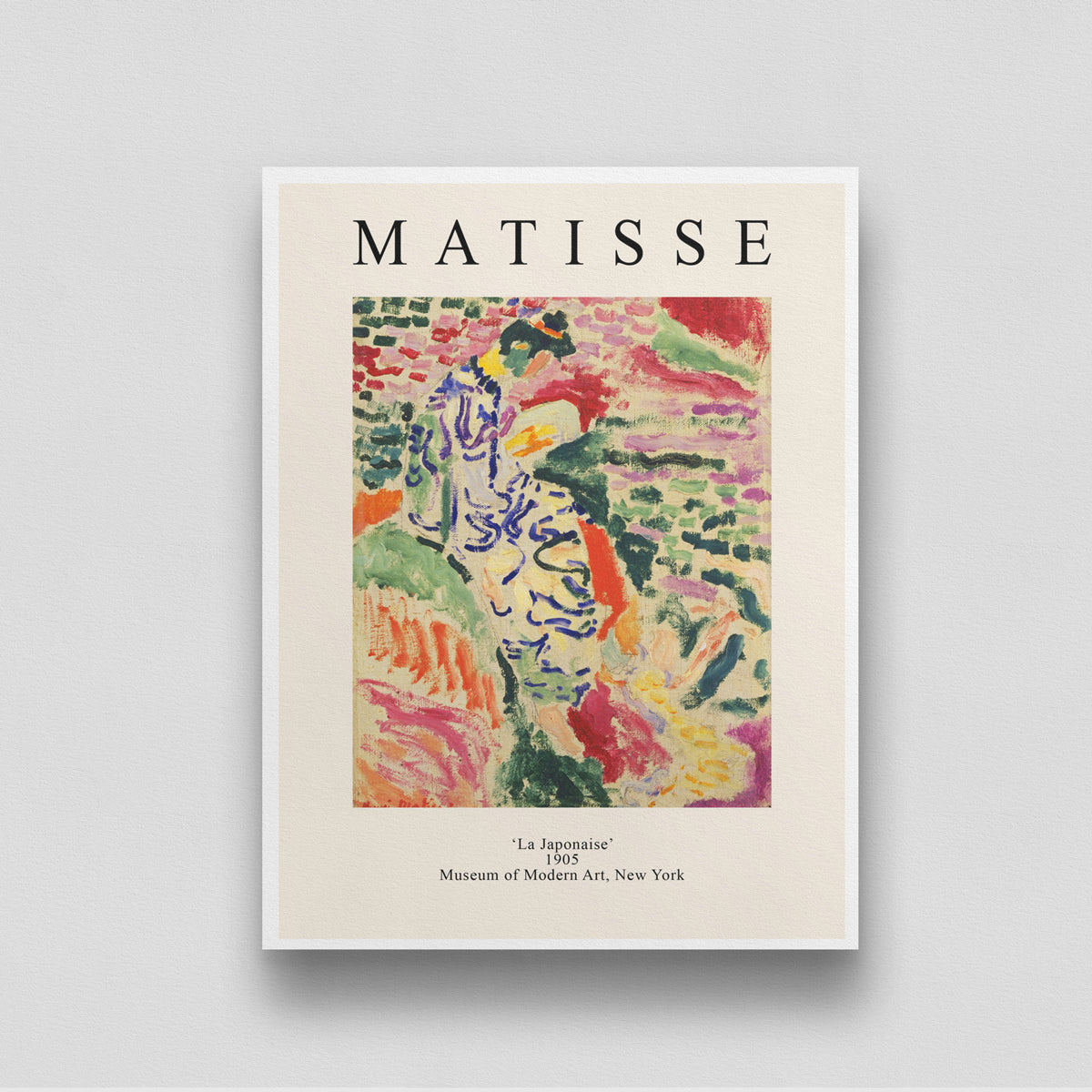 La Japonaise by Henri Matisse 3 : 4 Vertical New Premium Wall Art Canvas by MeriDeewar