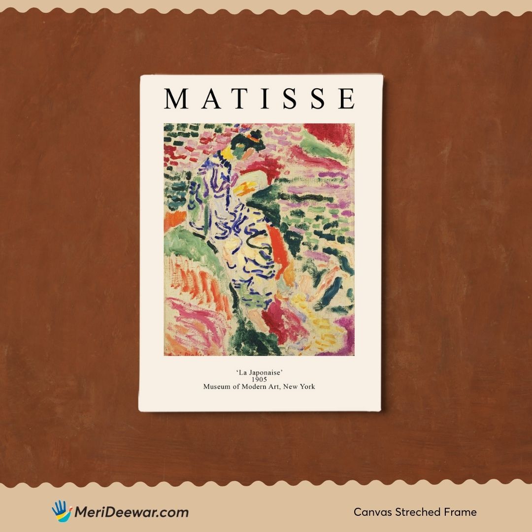 La Japonaise by Henri Matisse 3 : 4 Vertical New Premium Wall Art Canvas by MeriDeewar