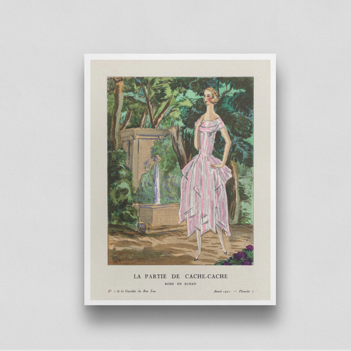 Vintage Fashion Painting for Living Room | MeriDeewar