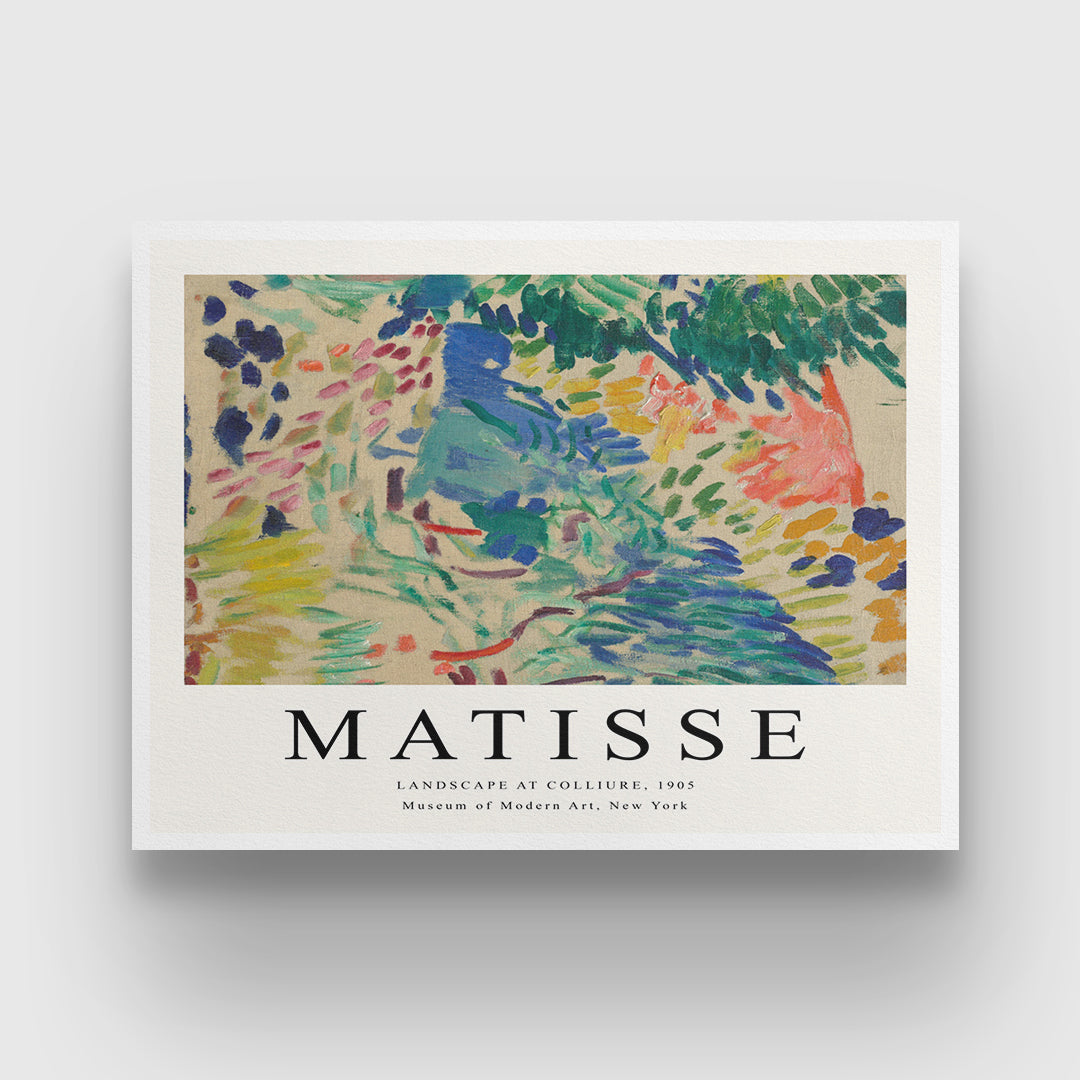 Landscape at collioure Painting by Henri Matisse 3 : 4 Horizontal New Premium Wall Art Canvas by MeriDeewar