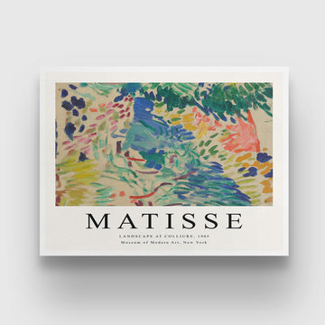 Landscape at collioure Painting by Henri Matisse 3 : 4 Horizontal New Premium Wall Art Canvas by MeriDeewar