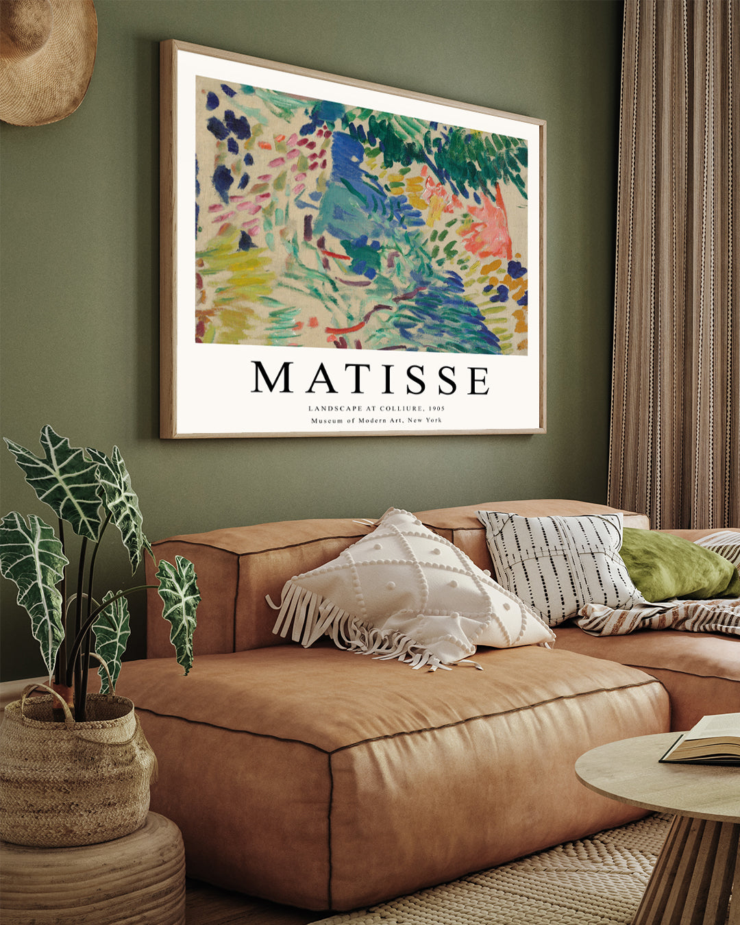 Landscape at collioure Painting by Henri Matisse 3 : 4 Horizontal New Premium Wall Art Canvas by MeriDeewar