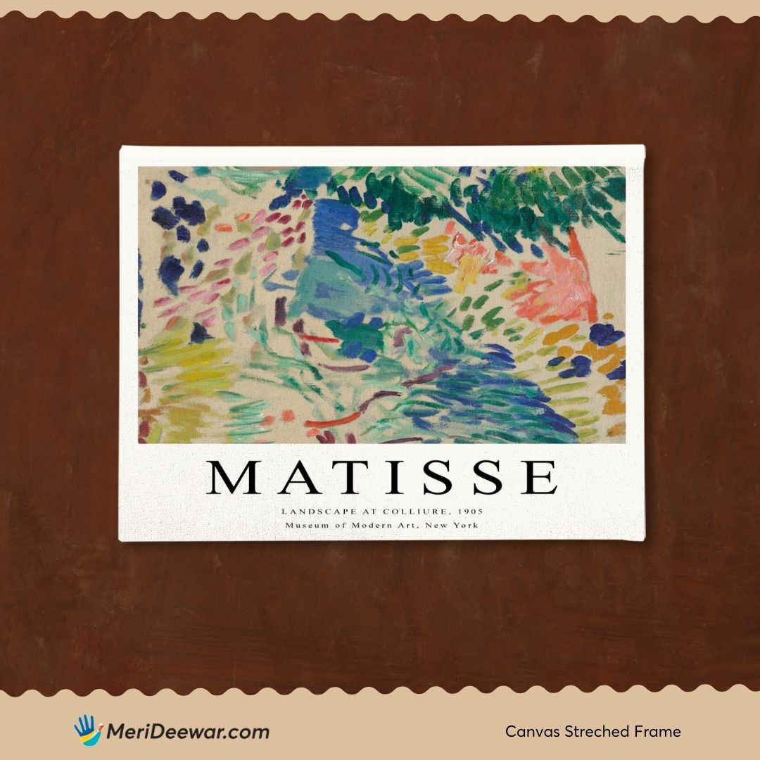 Landscape at collioure Painting by Henri Matisse 3 : 4 Horizontal New Premium Wall Art Canvas by MeriDeewar