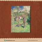 Landscape at Saint-Charles by Camille Pissarro 3 : 4 Vertical New Premium Wall Art Canvas by MeriDeewar