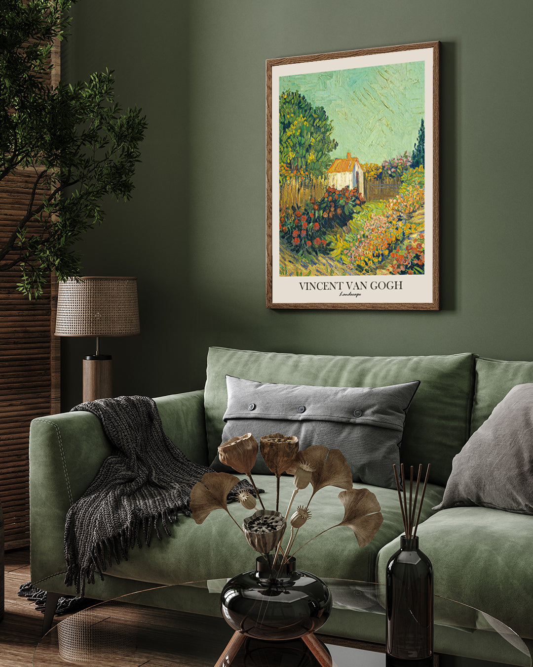 Landscape Painting by Vincent van Gogh 3 : 4 Vertical New Premium Wall Art Canvas by MeriDeewar
