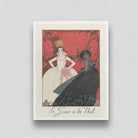 Le Jour et la Nuit Poster by George Barbier 3 : 4 Vertical New Premium Wall Art Canvas by MeriDeewar
