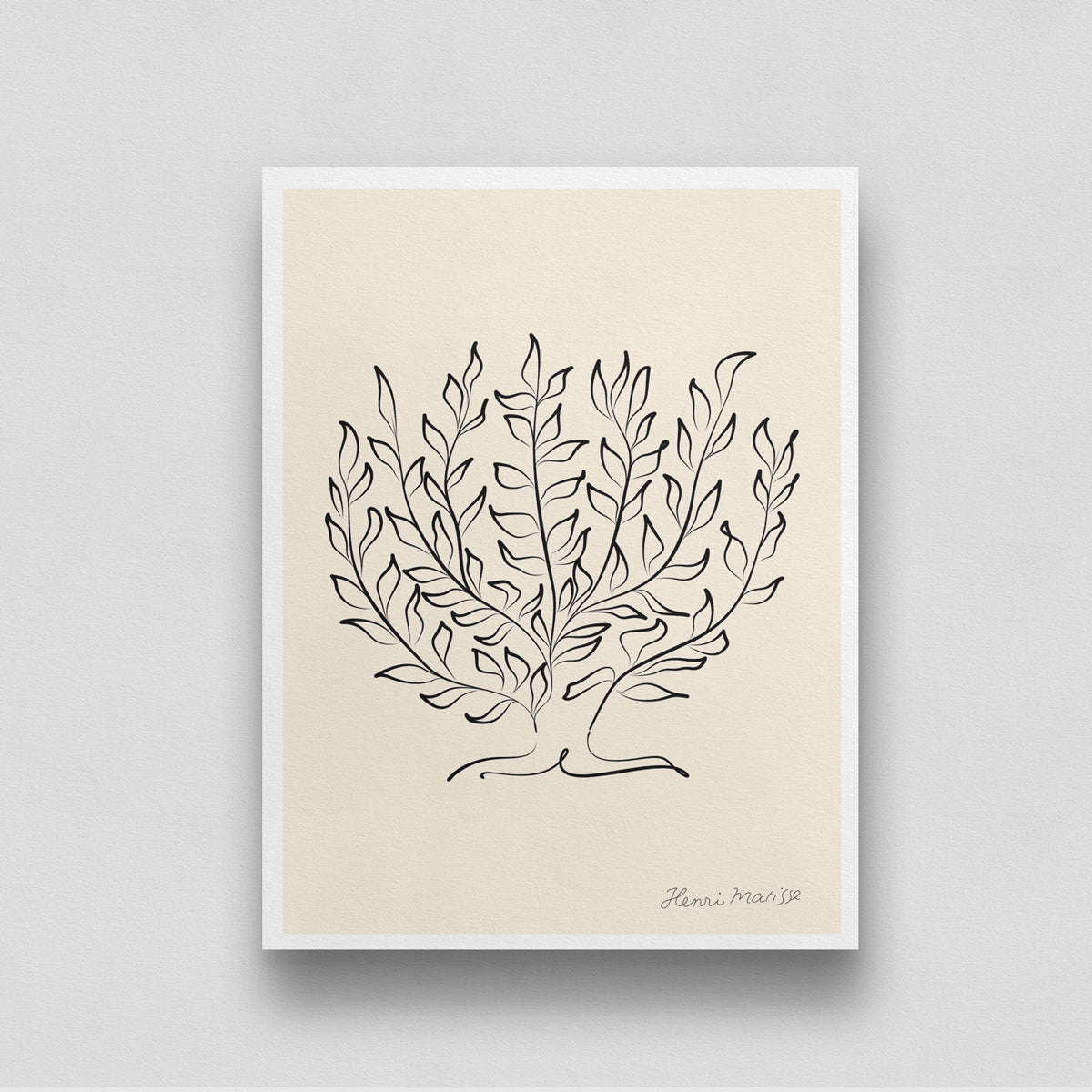 Le Platane Postert by Henri Matisse 3 : 4 Vertical New Premium Wall Art Canvas by MeriDeewar