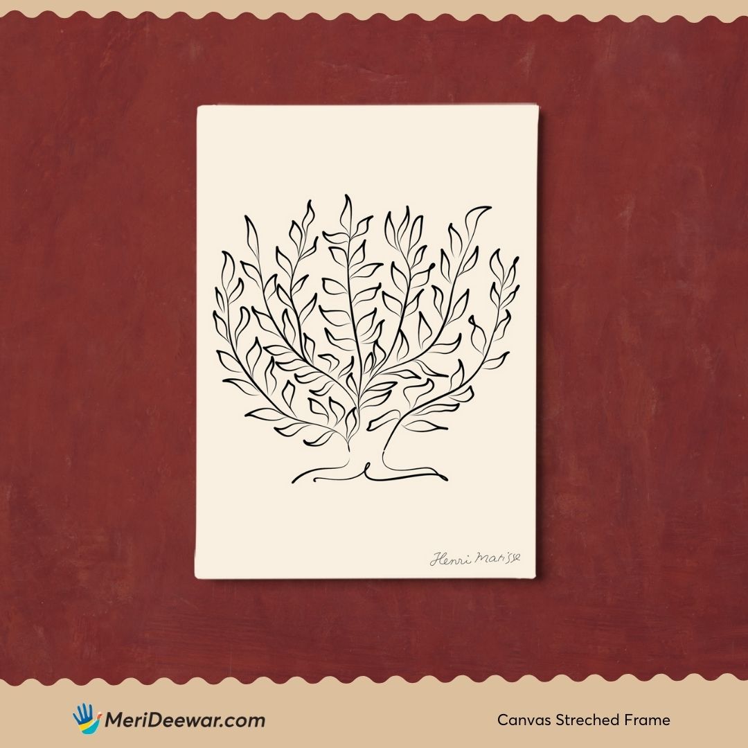 Le Platane Postert by Henri Matisse 3 : 4 Vertical New Premium Wall Art Canvas by MeriDeewar