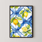 Lemon Watercolor Painting | Fresh Citrus Fruit Art Print for Kitchen 2 : 3 Vertical Premium Wall Art Canvas by MeriDeewar