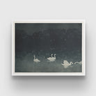 Les Cygnes Painting by Francis Jourdain 3 : 4 Horizontal New Premium Wall Art Canvas by MeriDeewar
