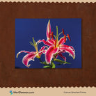 Lily Stargazer Flower 3 : 4 Horizontal New Premium Wall Art Canvas by MeriDeewar