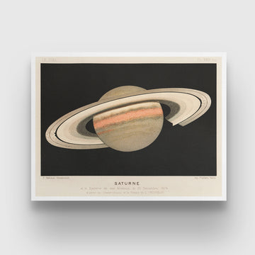 Lithograph Saturne 3 : 4 Horizontal New Premium Wall Art Canvas by MeriDeewar