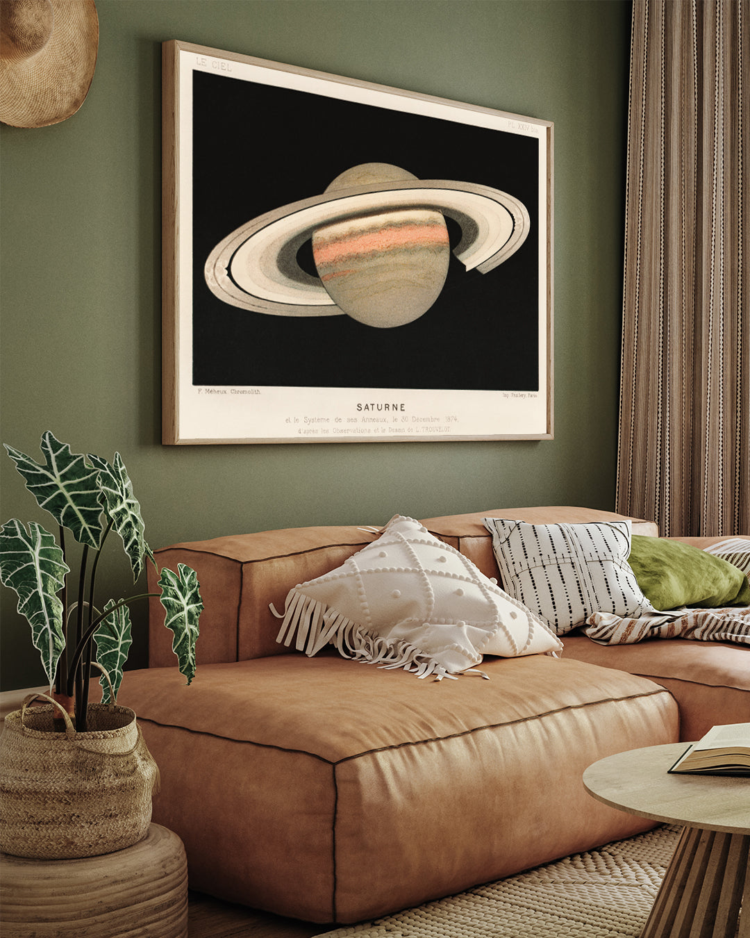 Lithograph Saturne 3 : 4 Horizontal New Premium Wall Art Canvas by MeriDeewar