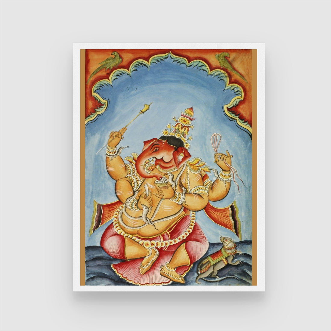 Lord Ganesha Masterpiece | Exclusive Wall Decor | MeriDeewar.com 3 : 4 Vertical New Premium Wall Art Canvas by MeriDeewar